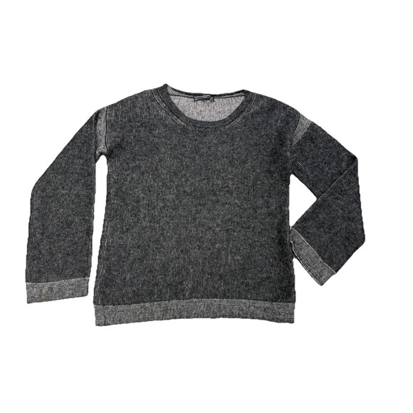 Peruvian Connection Sweaters - Peruvian Connection Vintage Alpaca Sweater Pullover Gray Black Size XS